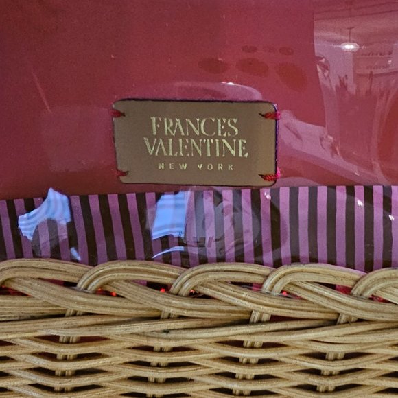 FRANCIS VALENTINE Wicker Pink Iridescent Tote - Picture 2 of 10